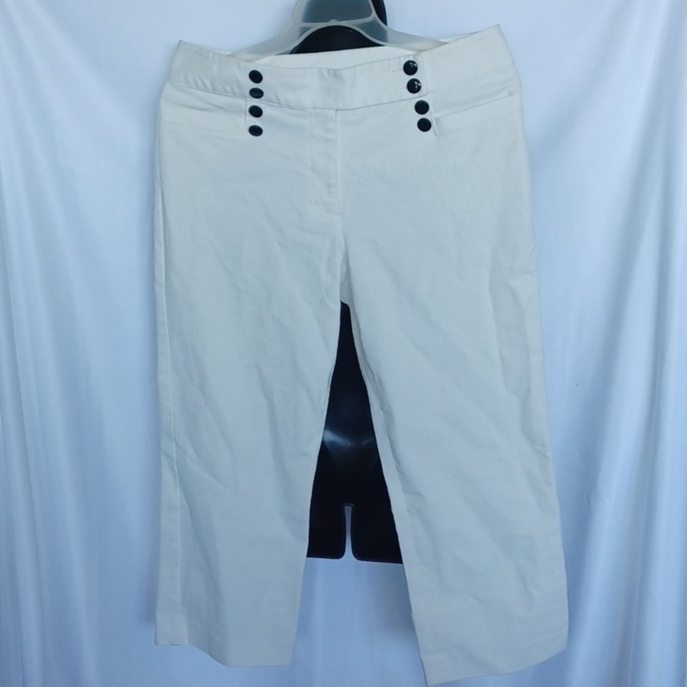 SPANNER Cream Cropped trouser, stretchy